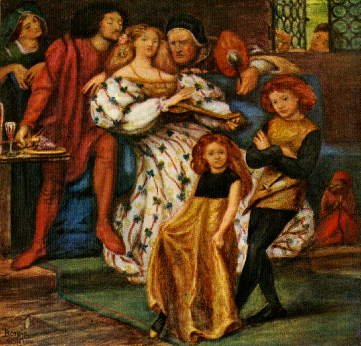 Familien Borgia, 1863, c1912 af Dante Gabriel Charles Rossetti