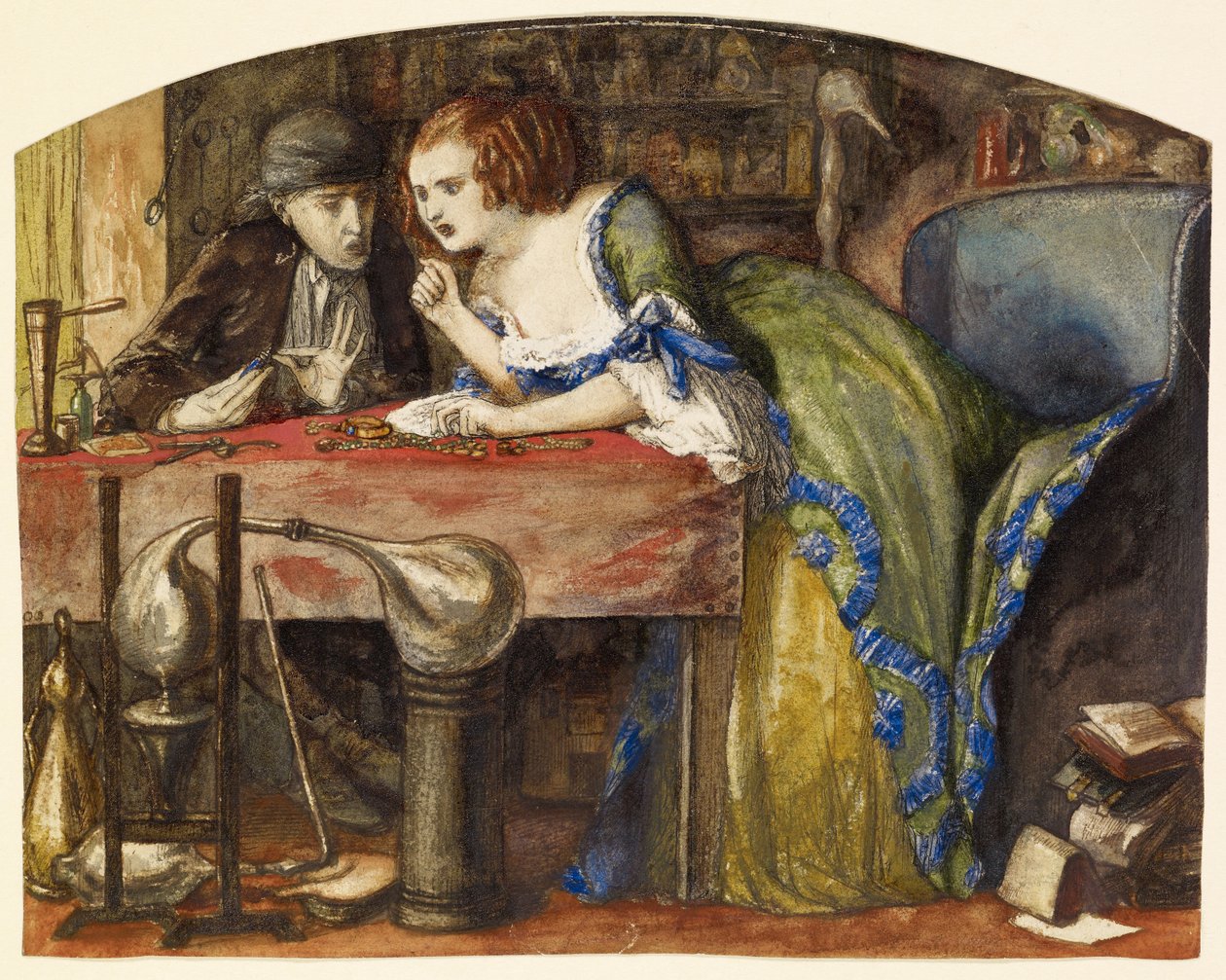 Laboratoriet af Dante Gabriel Charles Rossetti