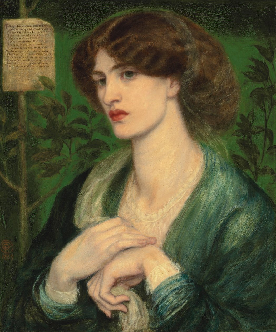 The Salutation of Beatrice, 1869 af Dante Gabriel Charles Rossetti