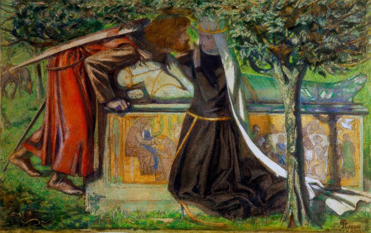 Arthurs grav af Dante Gabriel Charles Rossetti