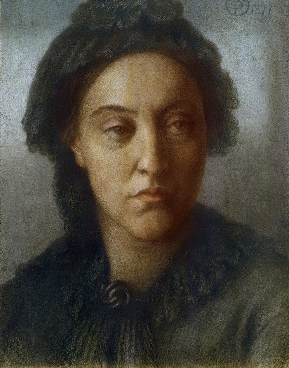 Christina G. Rossetti af Dante Gabriel Charles Rossetti