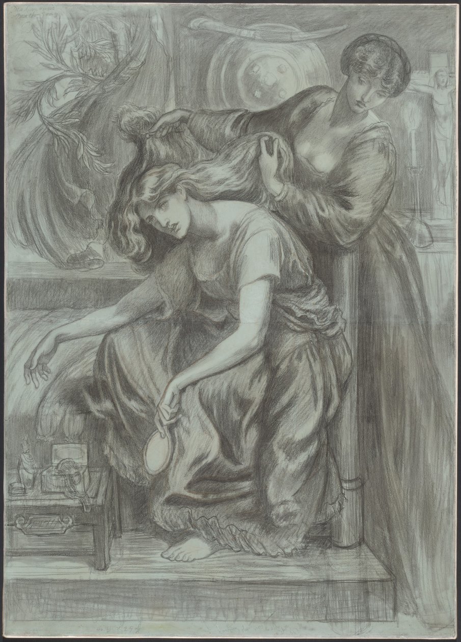 Desdemonas dødssang af Dante Gabriel Rossetti