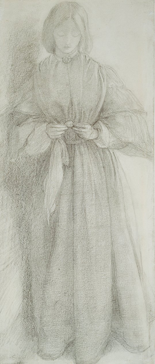 Elizabeth Siddal (fru Dante Gabriel Rossetti) af Dante Gabriel Rossetti