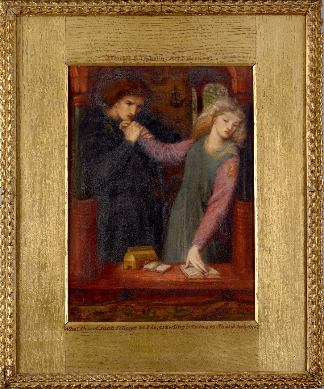 Hamlet og Ophelia, 1866 af Dante Gabriel Rossetti