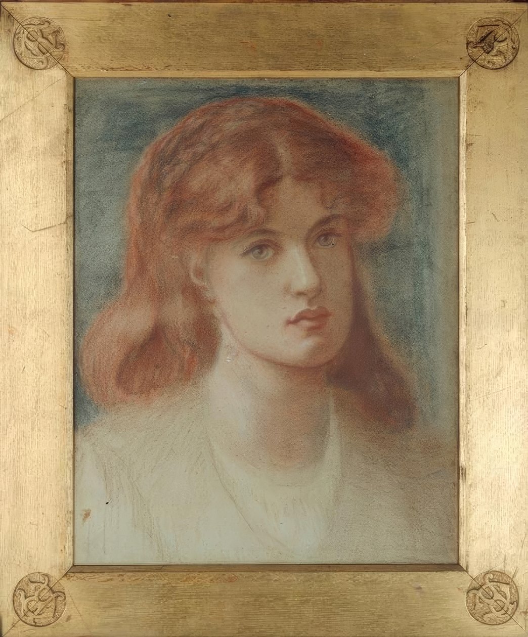 Hovedet af en pige af Dante Gabriel Charles Rossetti