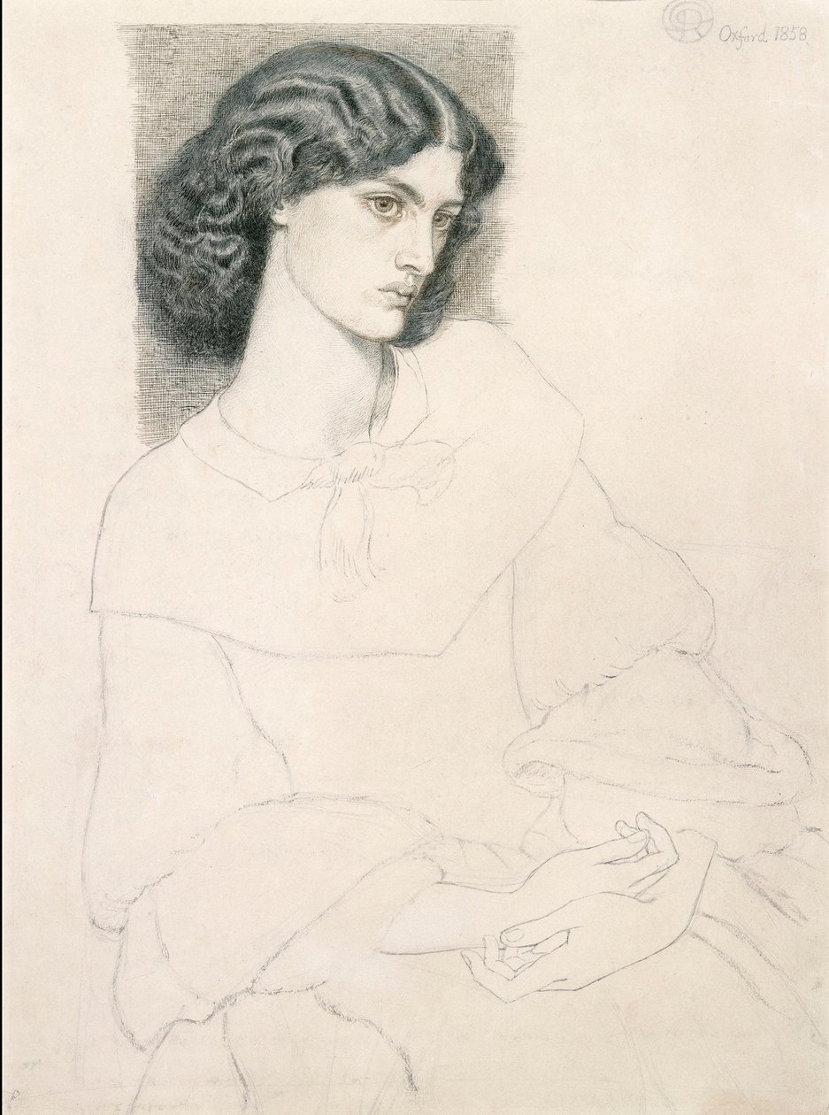 Jane Burden (1840-1914) af Dante Gabriel Rossetti