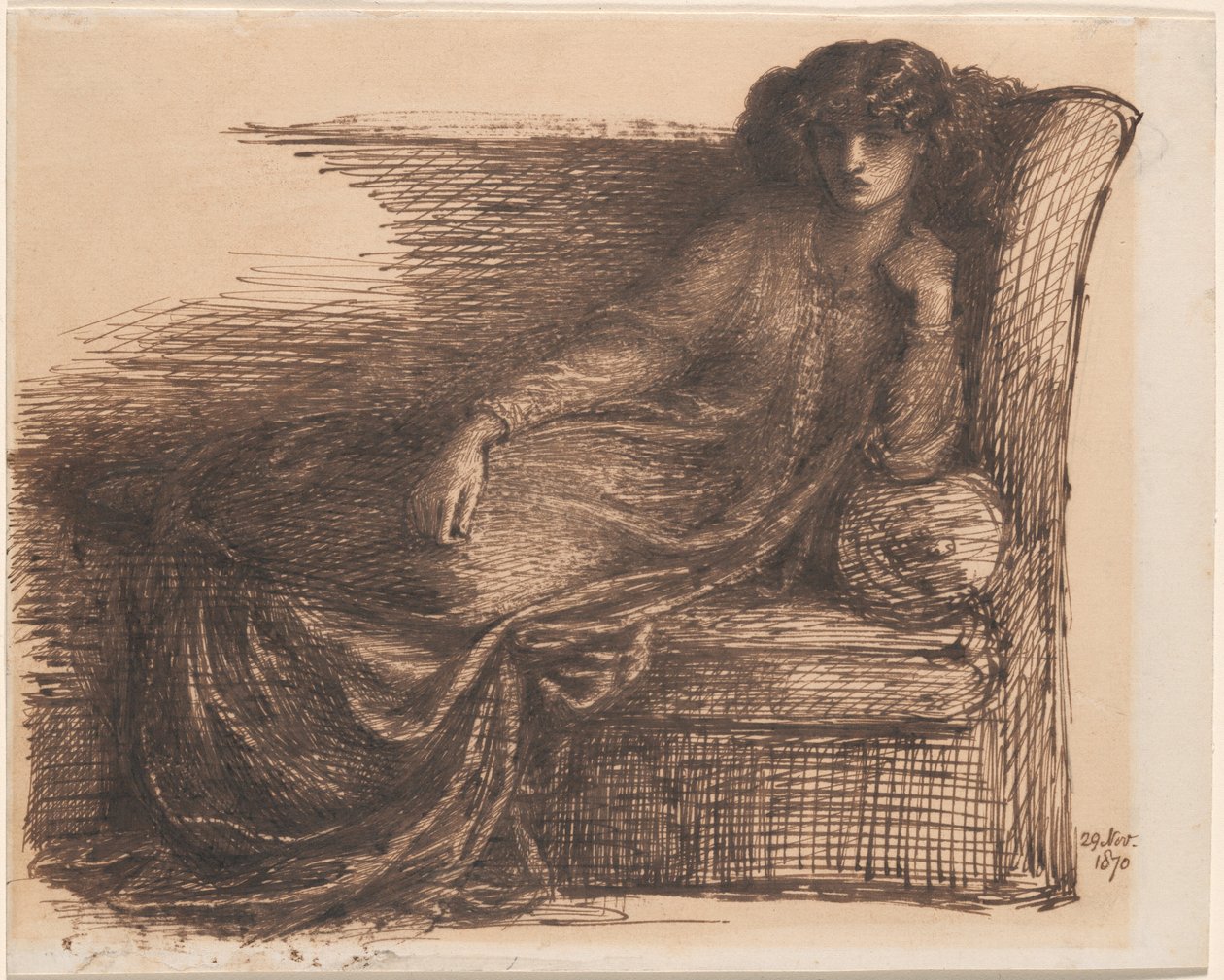 Jane Morris af Dante Gabriel Rossetti