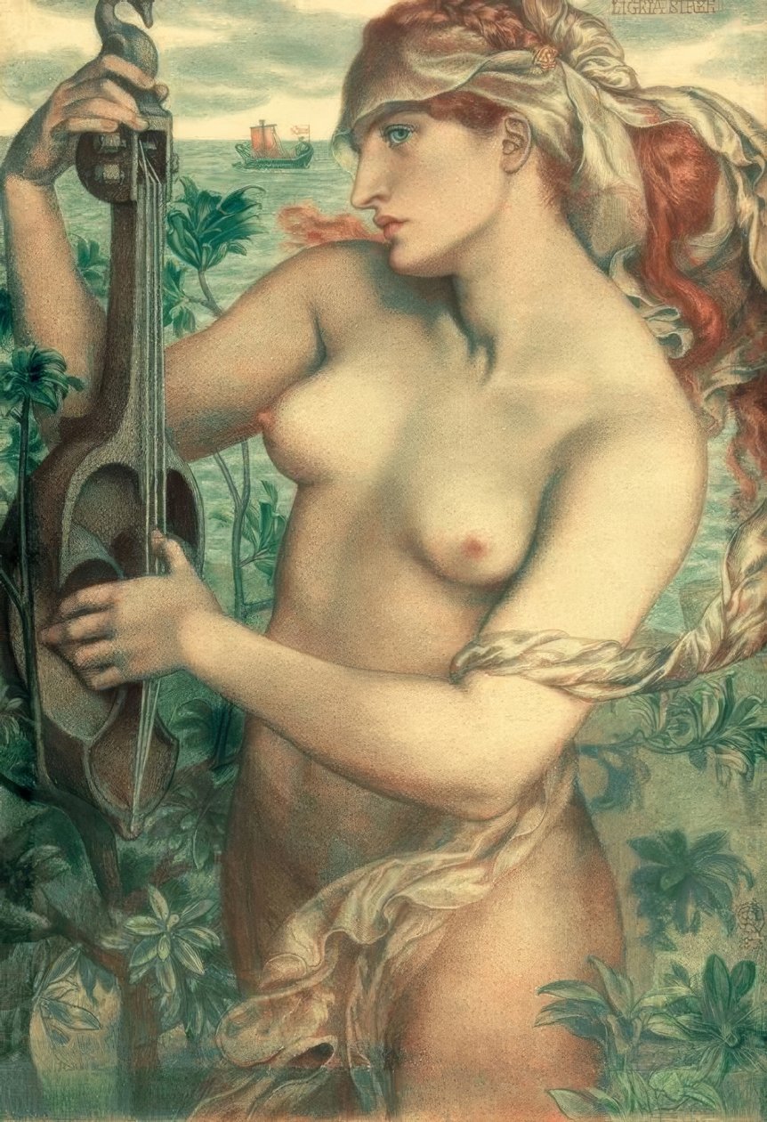 Ligeia Siren af Dante Gabriel Charles Rossetti