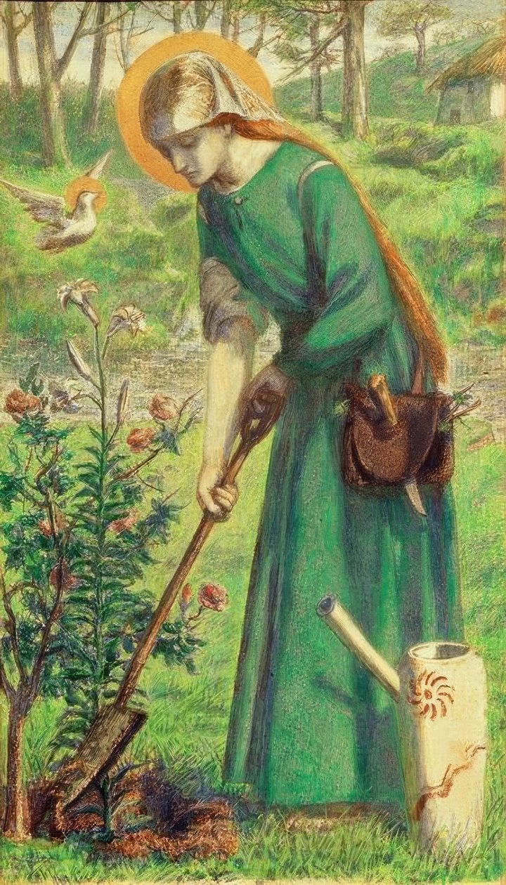 Mary Nazaræer af Dante Gabriel Charles Rossetti
