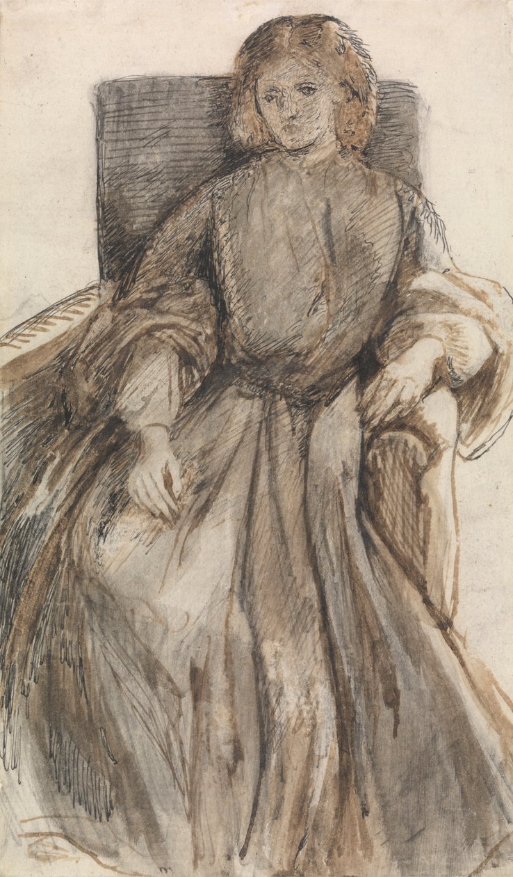 Frøken Elizabeth Siddal af Dante Gabriel Rossetti