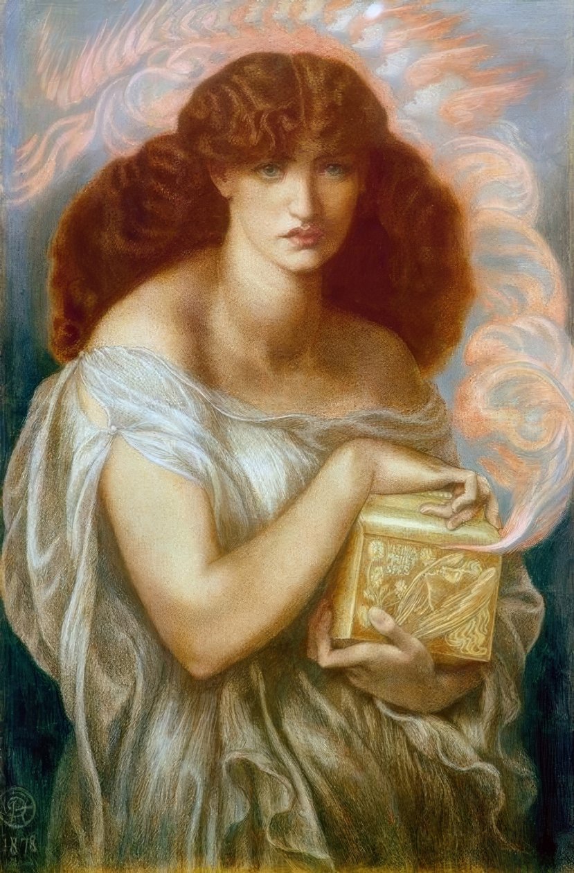 Pandora af Dante Gabriel Charles Rossetti