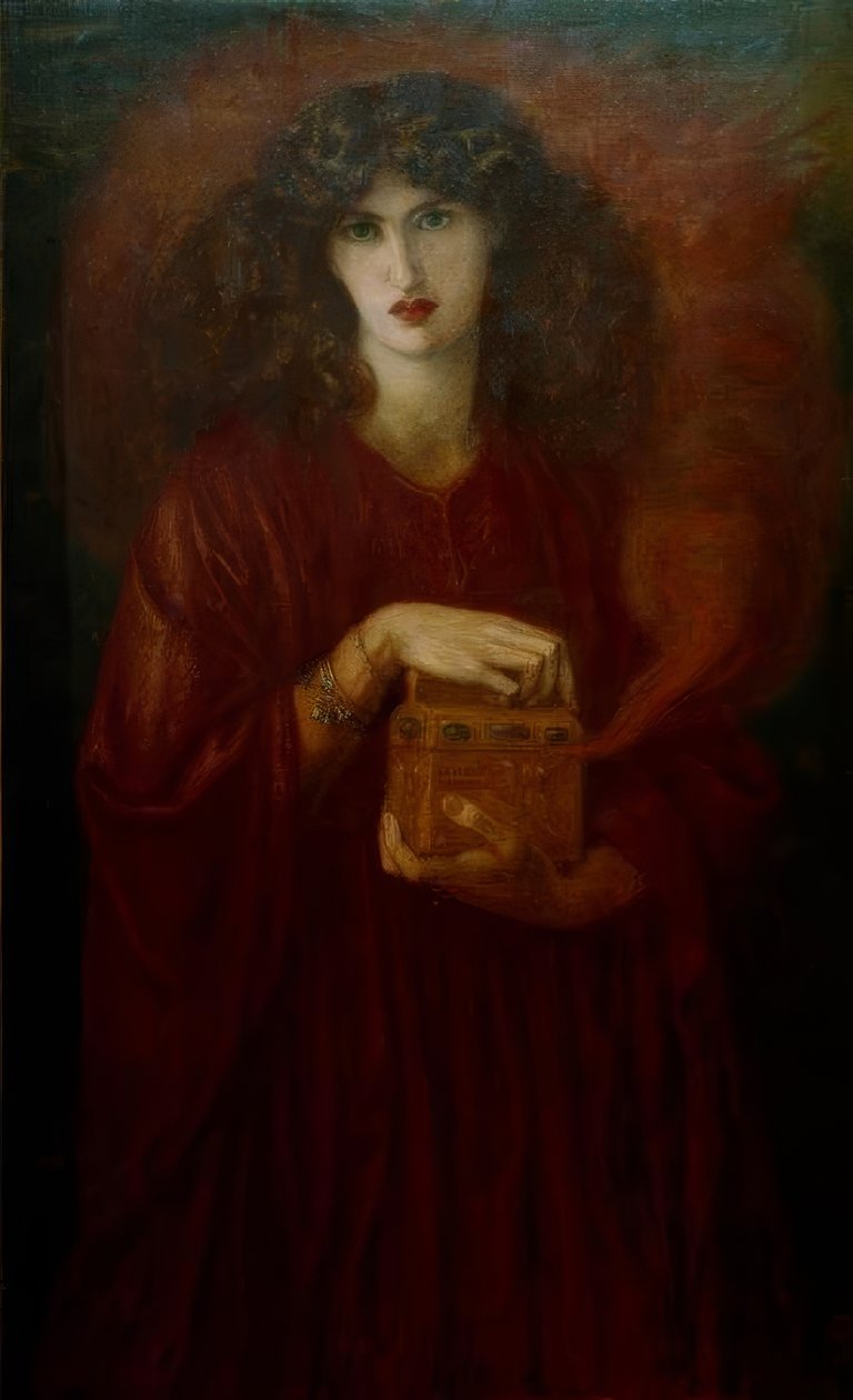 Pandora af Dante Gabriel Charles Rossetti