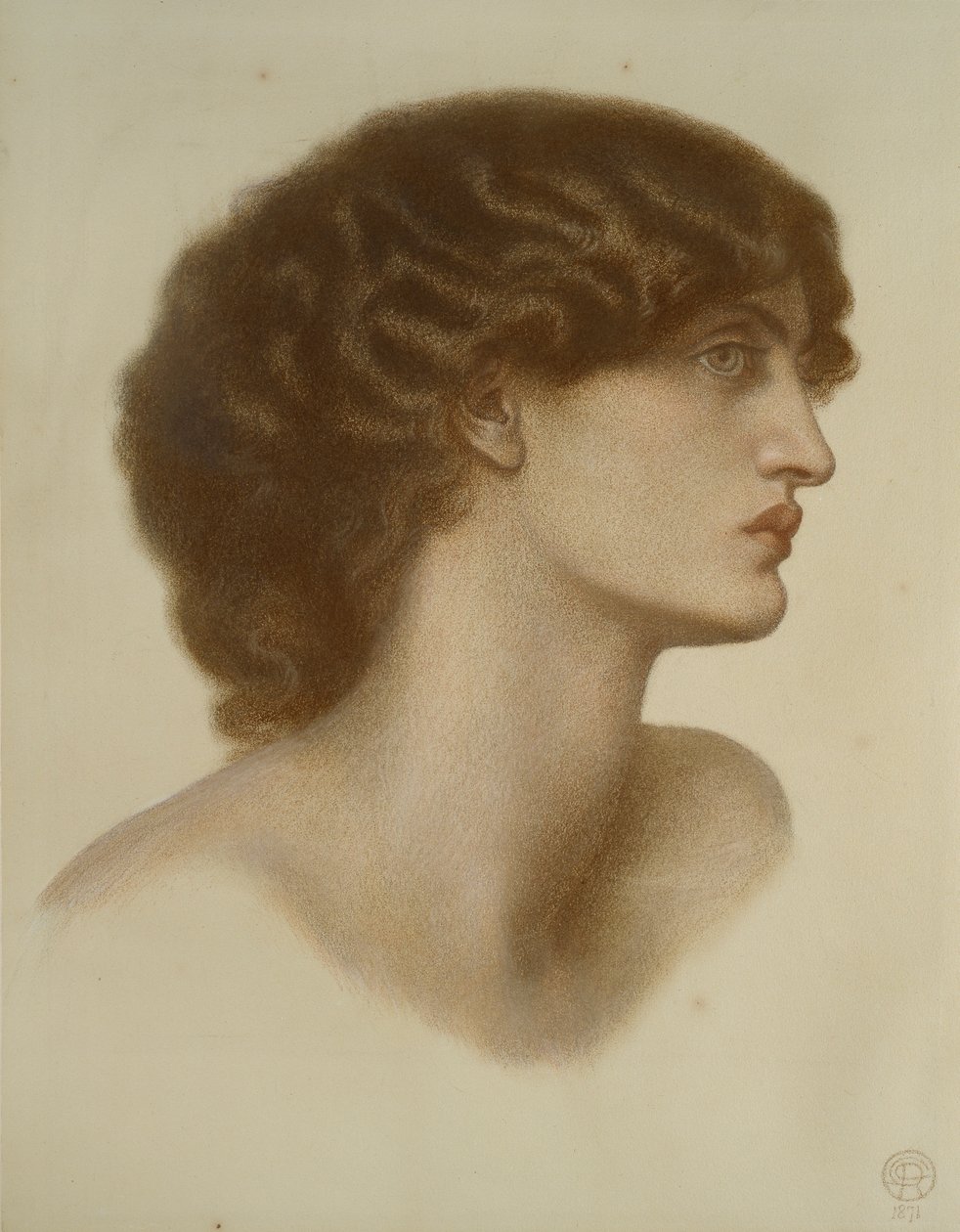 Mørk perle, 1871 af Dante Gabriel Rossetti