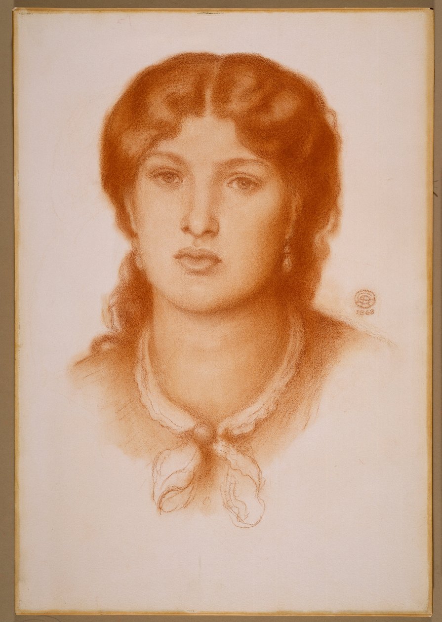 Portræt af Fanny Cornforth af Dante Gabriel Rossetti