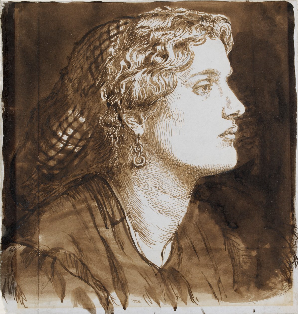 Portræt af Fanny Cornforth, c1860 af Dante Gabriel Rossetti
