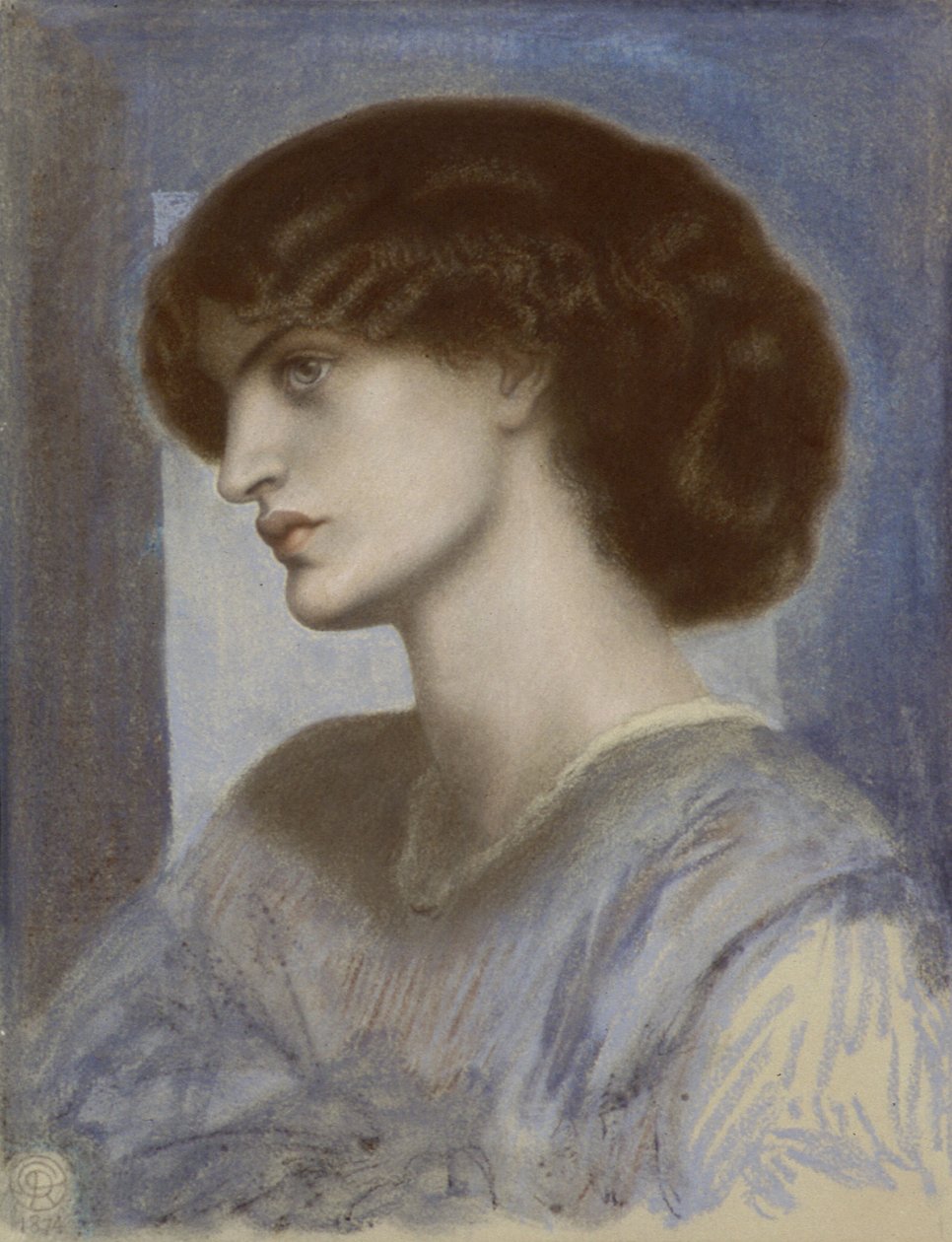 Portræt af Jane Morris, 1868-1874. af Dante Gabriel Rossetti