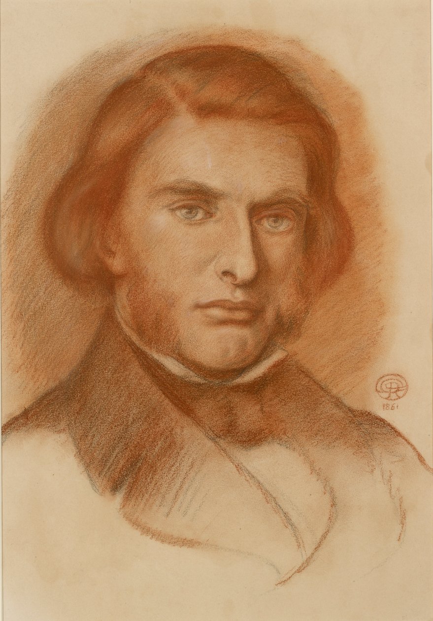 Portræt af John Ruskin, 1861 af Dante Gabriel Rossetti