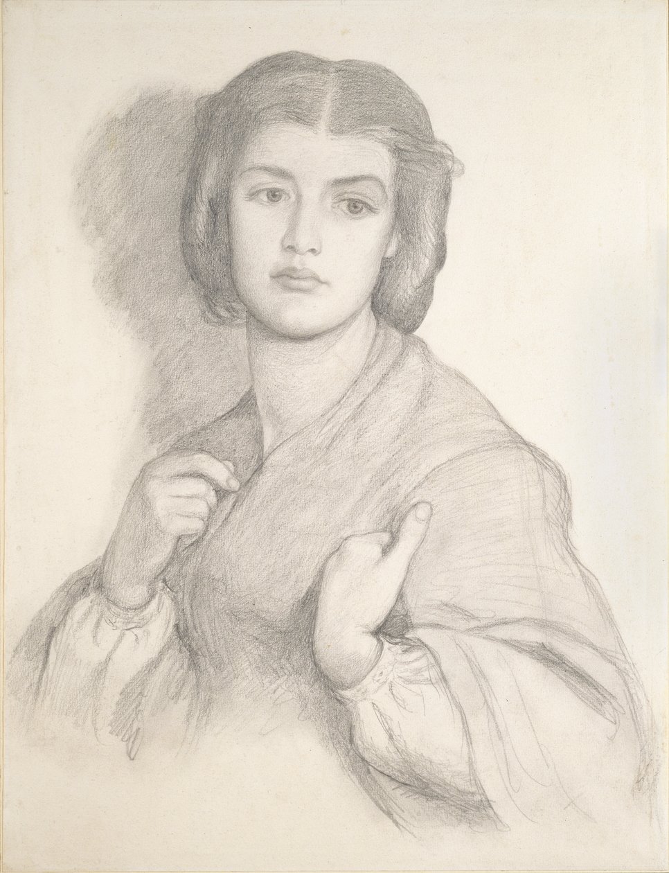 Portræt af en kvinde, midten af det 19. århundrede af Dante Gabriel Rossetti