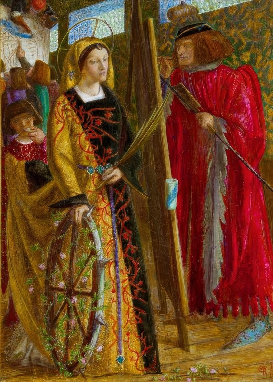 St. Catherine af Dante Gabriel Charles Rossetti
