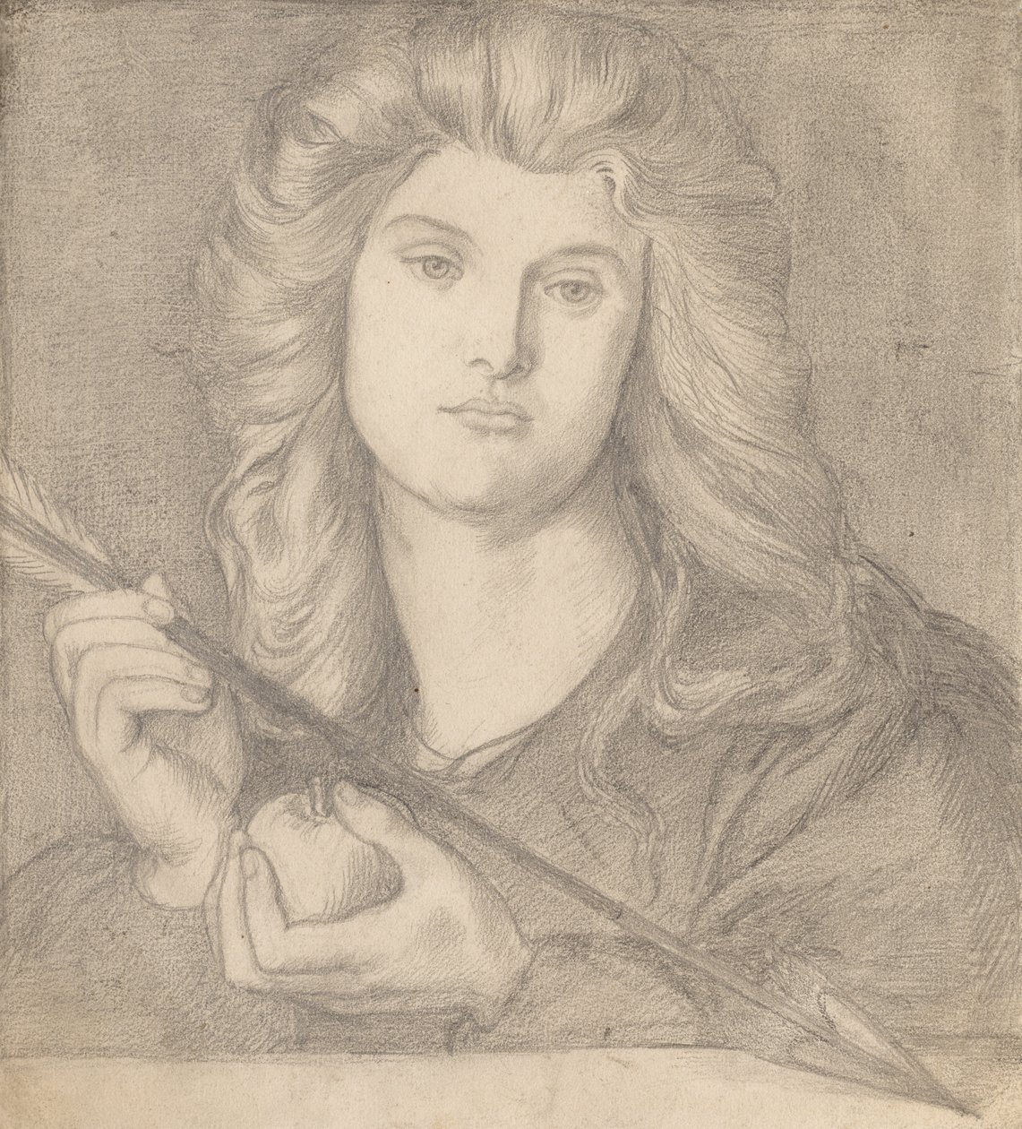 Undersøgelse til "Venus Verticordia" af Dante Gabriel Rossetti