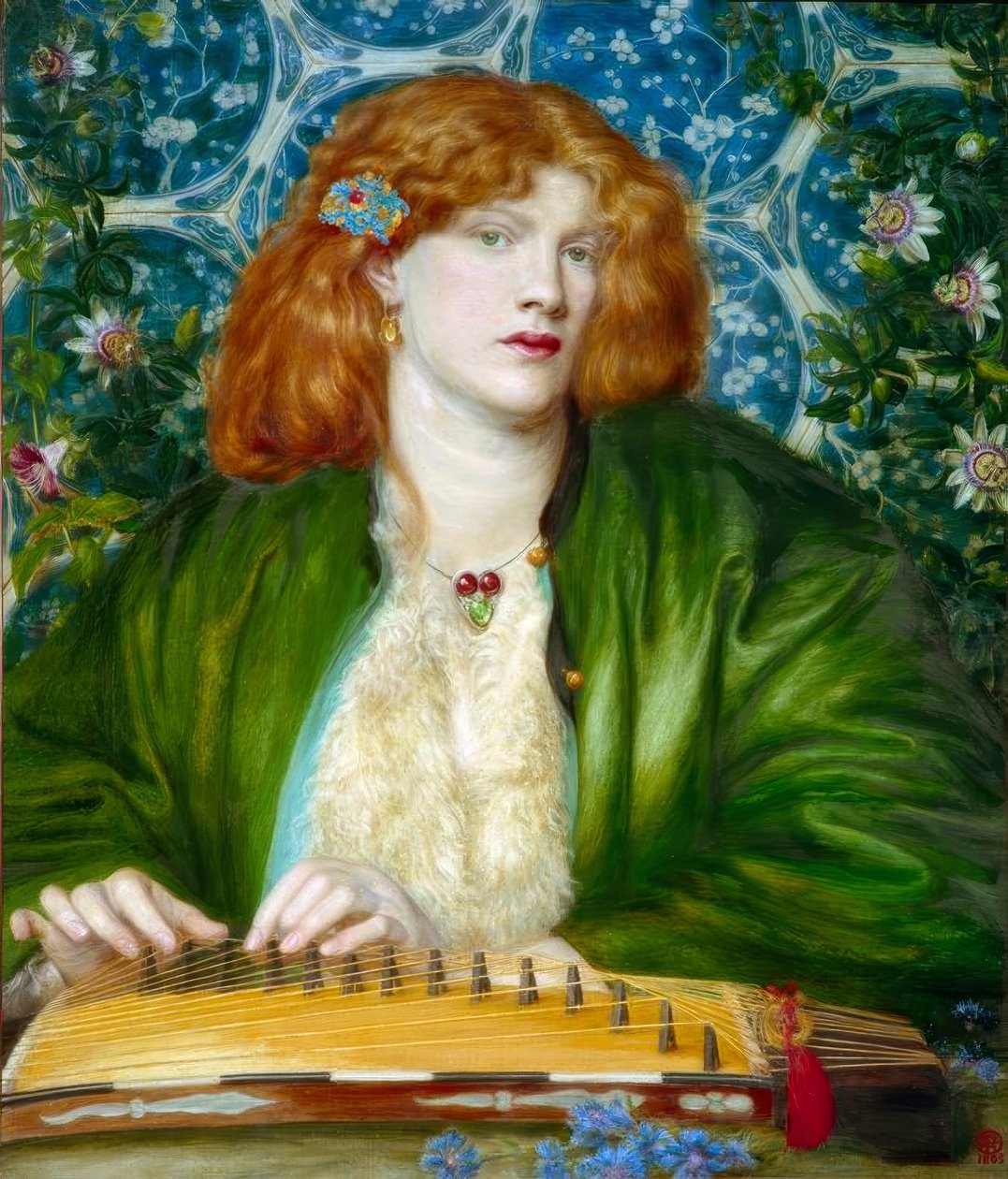 Den blå karnap af Dante Gabriel Charles Rossetti