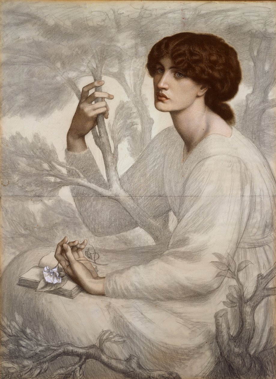 Dagdrømmen, slutningen af det 19. århundrede af Dante Gabriel Rossetti