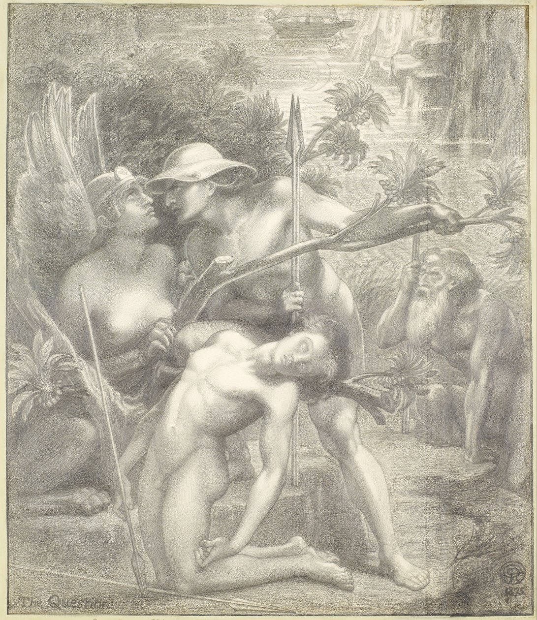Spørgsmålet, sfinksen af Dante Gabriel Rossetti