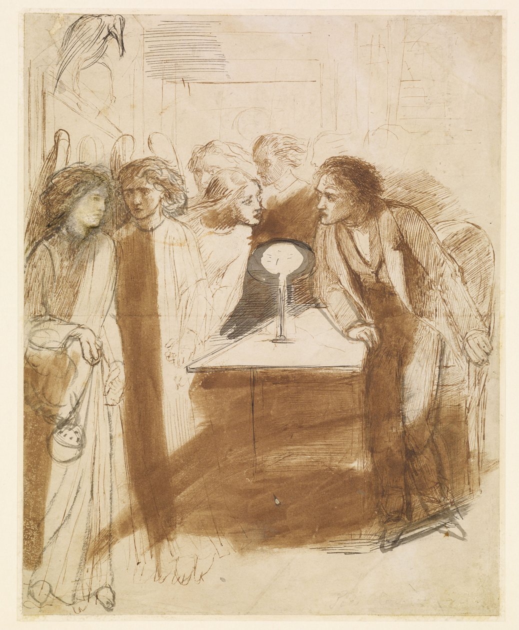The Raven - Englenes fodspor af Dante Gabriel Rossetti