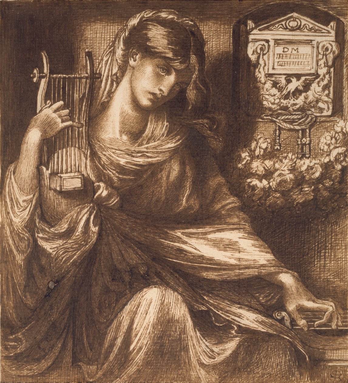 Den romerske enke, c1870