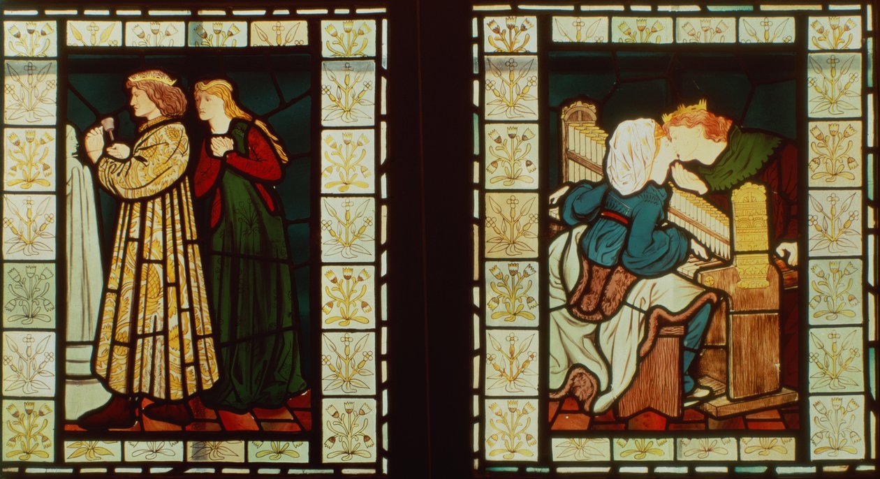 Bryllupsrejse for kong Rene af Anjou, af Burne-Jones og Dante G. Rossetti, 1862 af Dante Gabriel and Burne Jones, Edward Rossetti