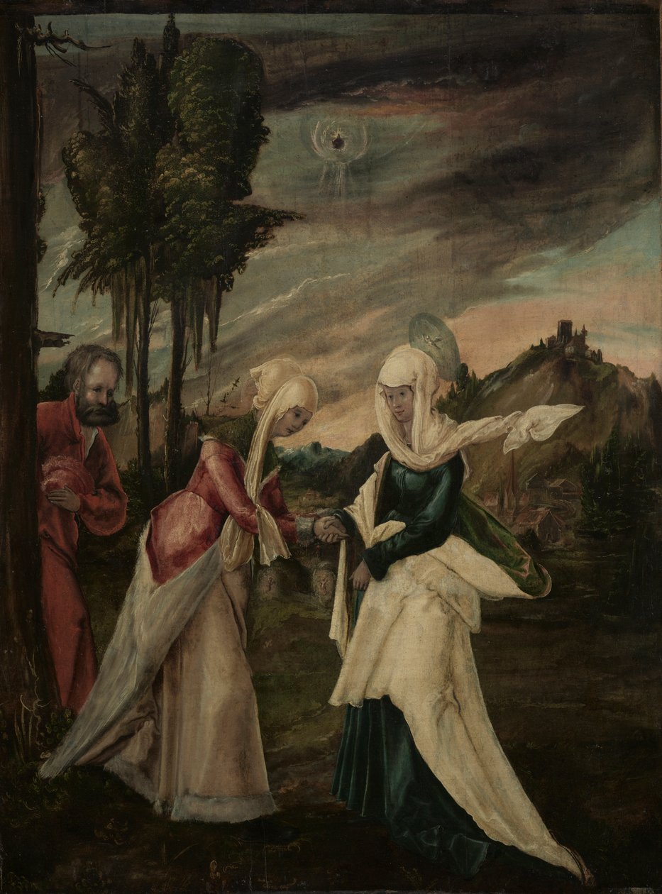 Besøgelsen, ca. 1530-1550 (olie på træ) af Danube School