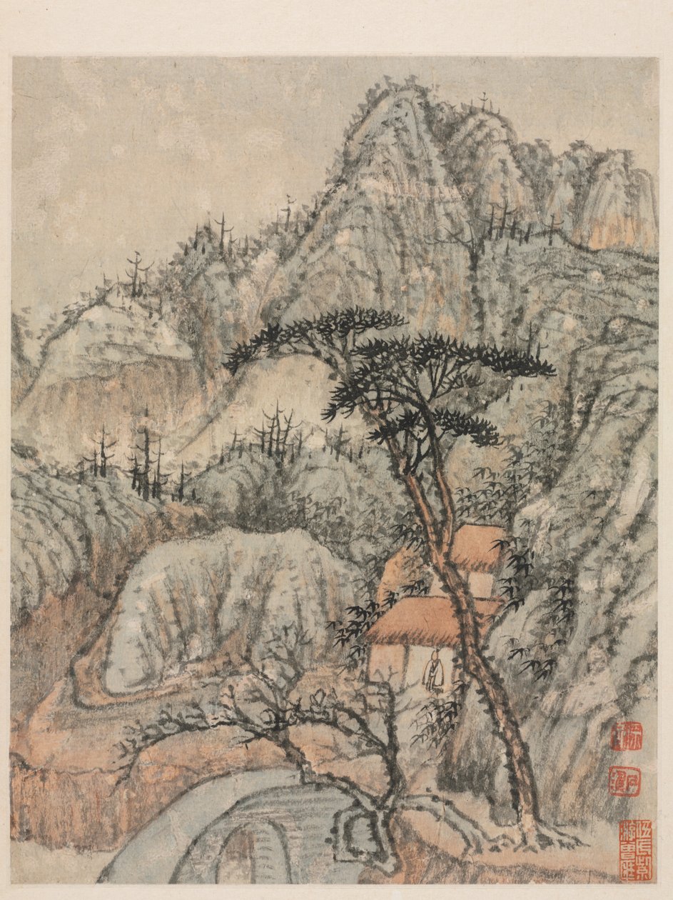 Erindringer om Qinhuai-floden, Qing-dynastiet af Daoji Shitao