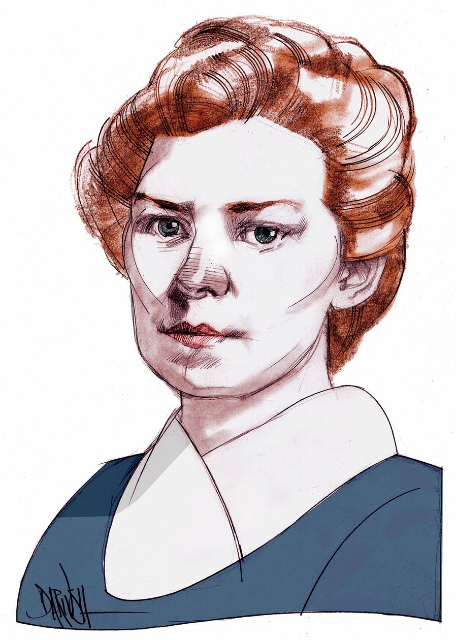 Ethel Lilian Boole Voynich, 2013 (digital farveblyantstegning) af Dariush Radpour