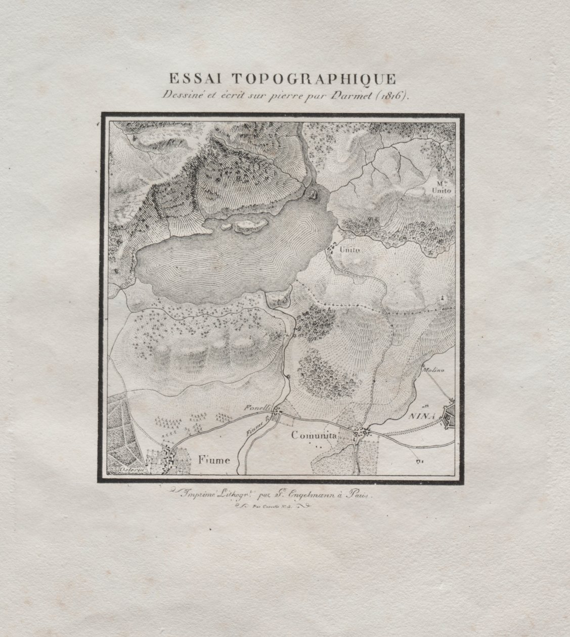 Samling af litografiske essays: Topografisk essay af Darmet
