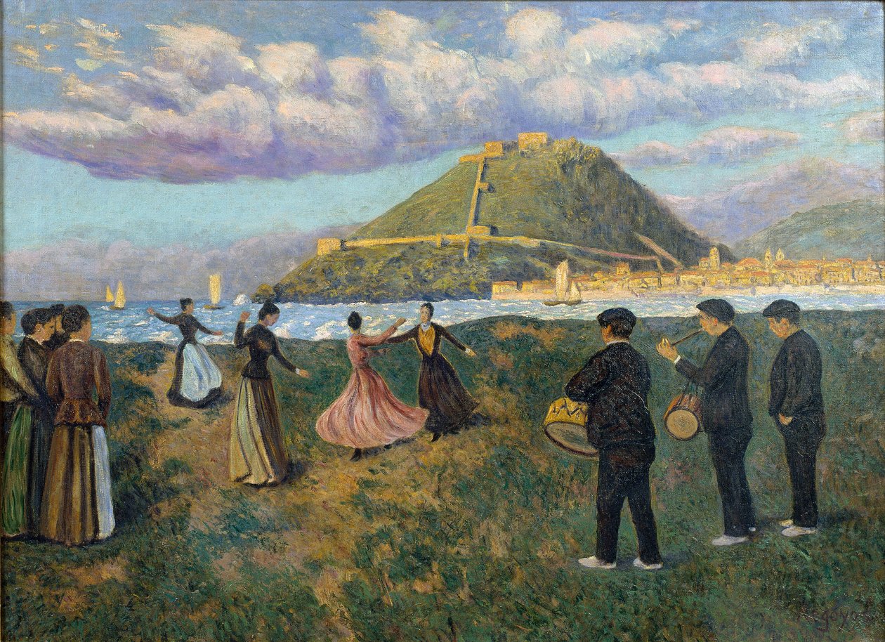 Basque Celebration (dans på El Antiguo, San Sebastián) af Darío de Regoyos