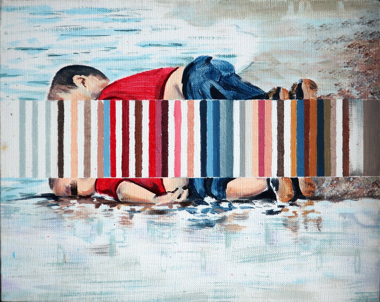 Buoy, 2019 (akryl på lærred) af Darren Coffield