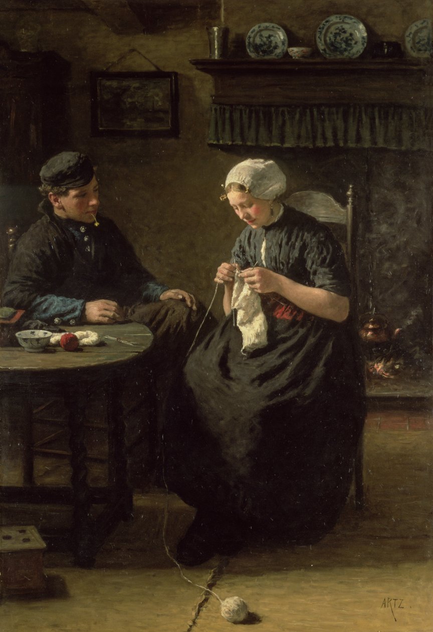 The Affair (Scheveninger interiør) af David Adolph Constant Artz