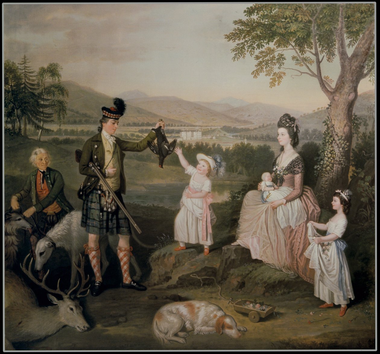John, den 4. hertug af Atholl og hans familie, 1780 af David Allan