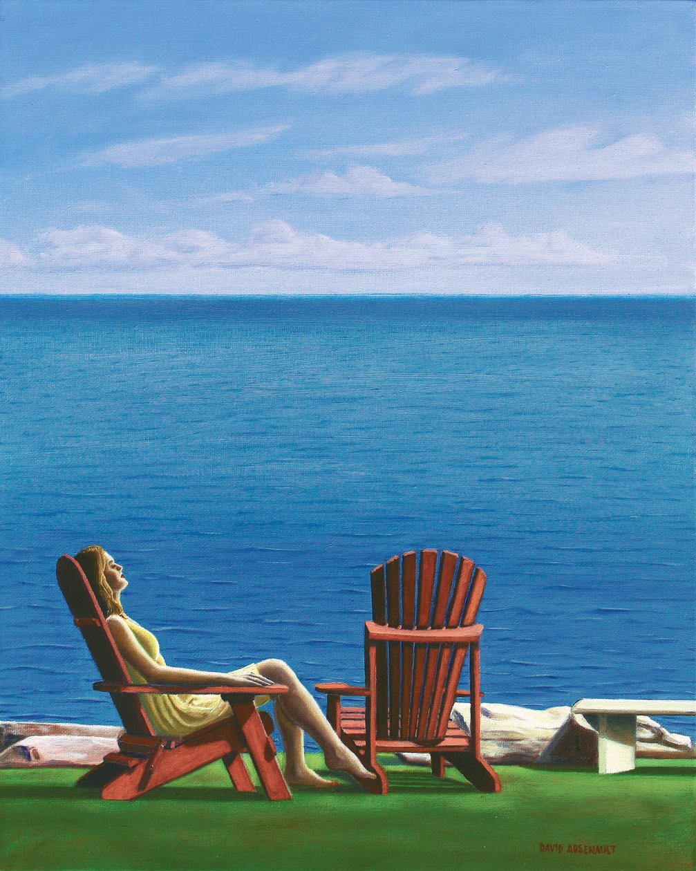 Solitary Refinement, 2014, olie på lærred af David Arsenault
