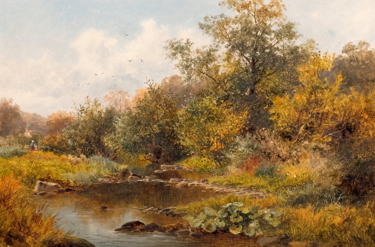 Bæk ved Old Storridge, Worcestershire, 1879 af David Bates