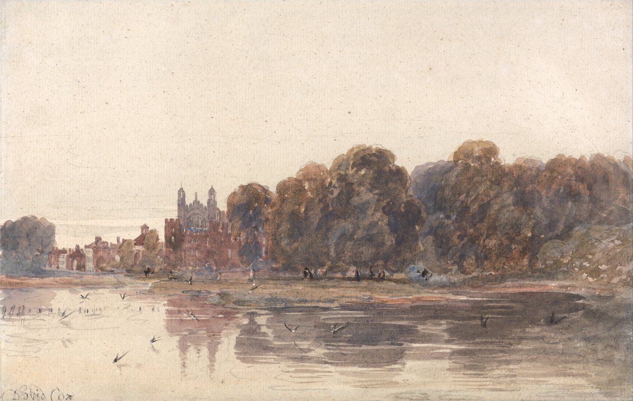 Eton fra Themsen af David Cox
