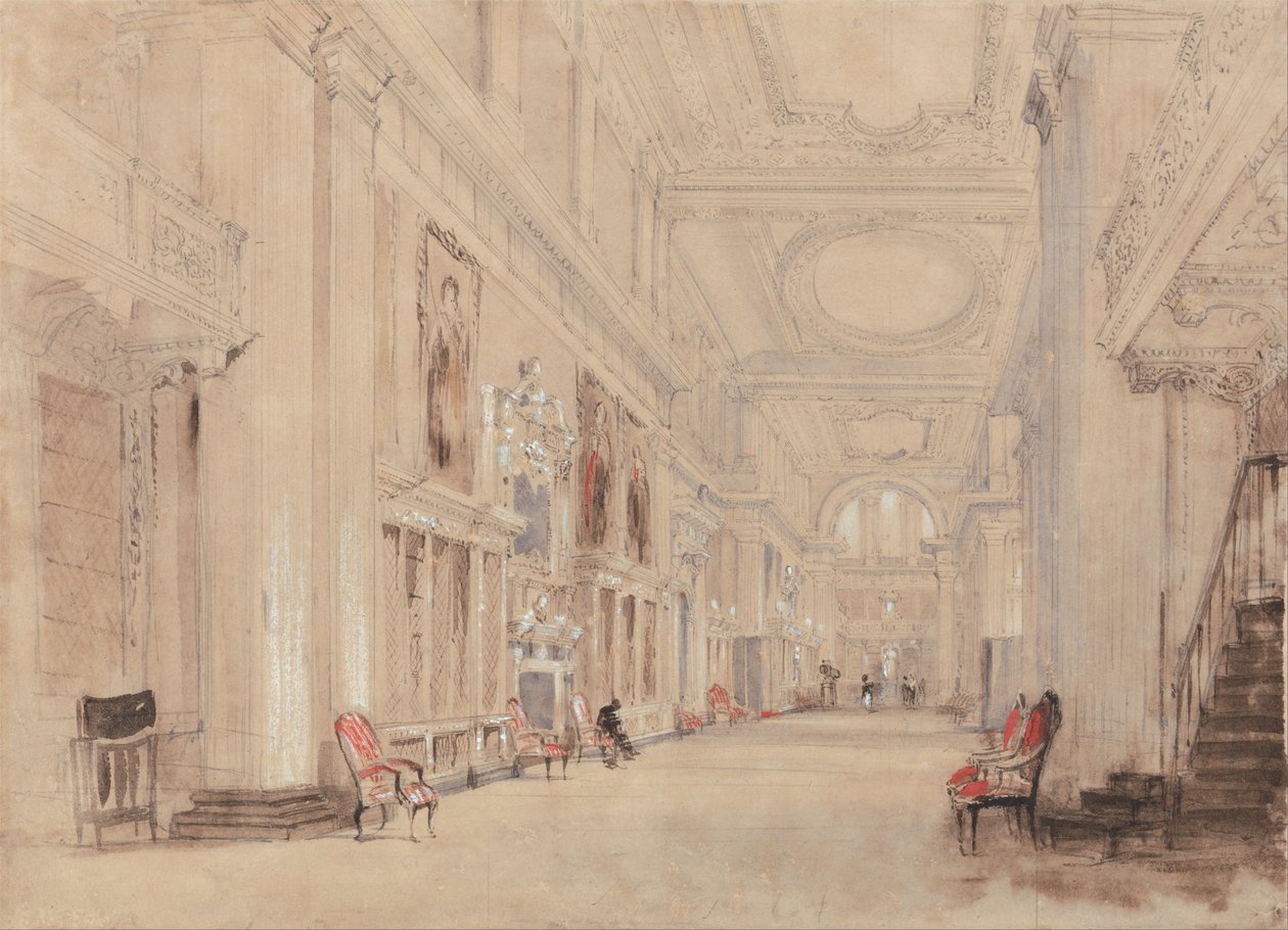 Portrait Gallery, Hardwick Hall, Derbyshire af David Cox