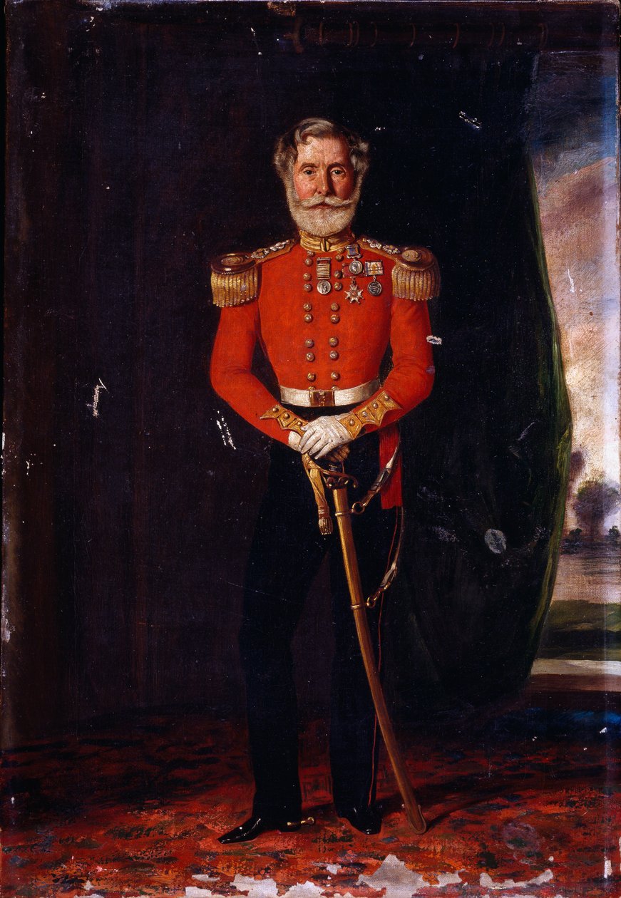 Oberst Philip McPherson CB, 17. (Leicestershire) fodregiment, 1855 af David Cunliffe