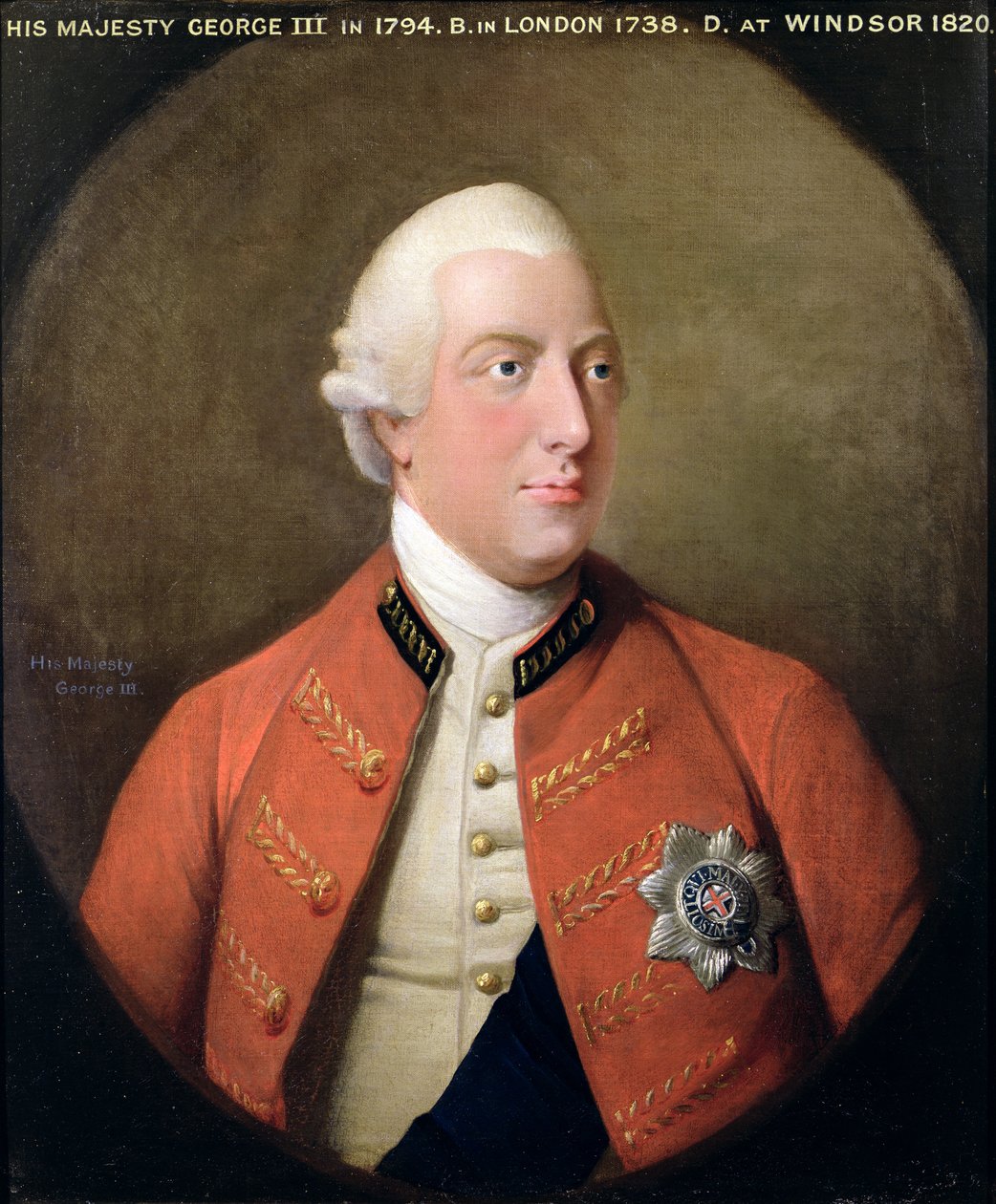 Portræt af Georg III (1738-1820) 1794 af David Dodd