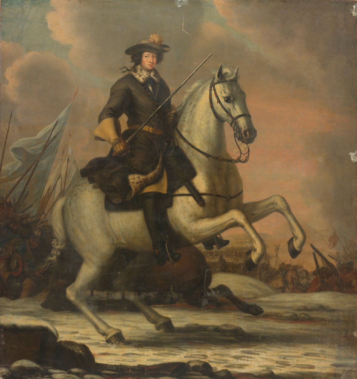 Portræt af Karl XI, konge af Sverige af David Klöcker Ehrenstrahl