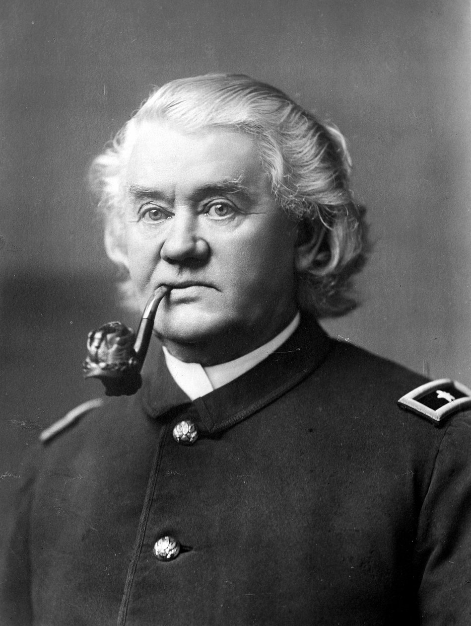 Oberst Frederick Benteen, ca.1874-98 af David Frances Barry
