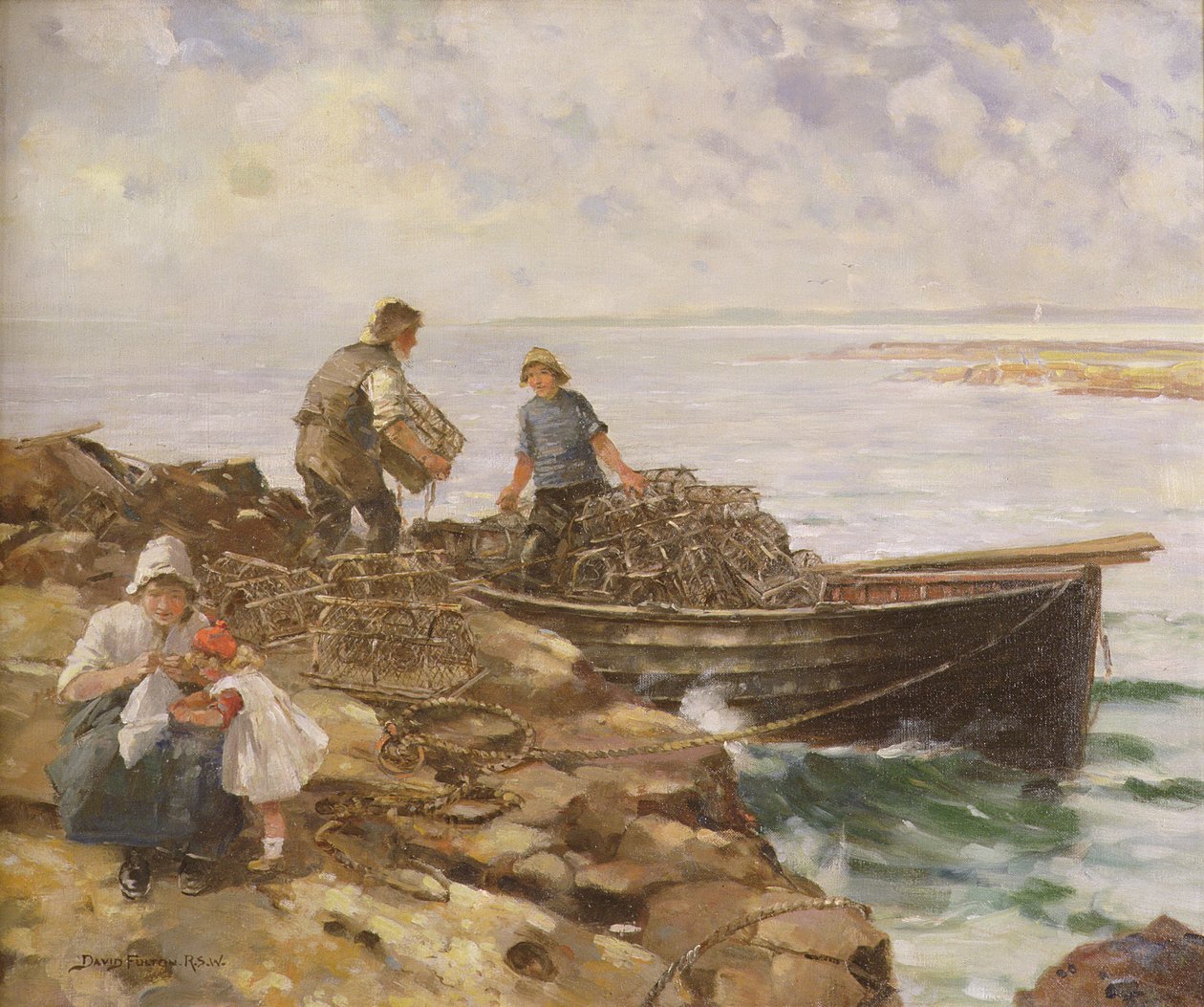 Lader Hummerpotter, ca. 1900 af David Fulton