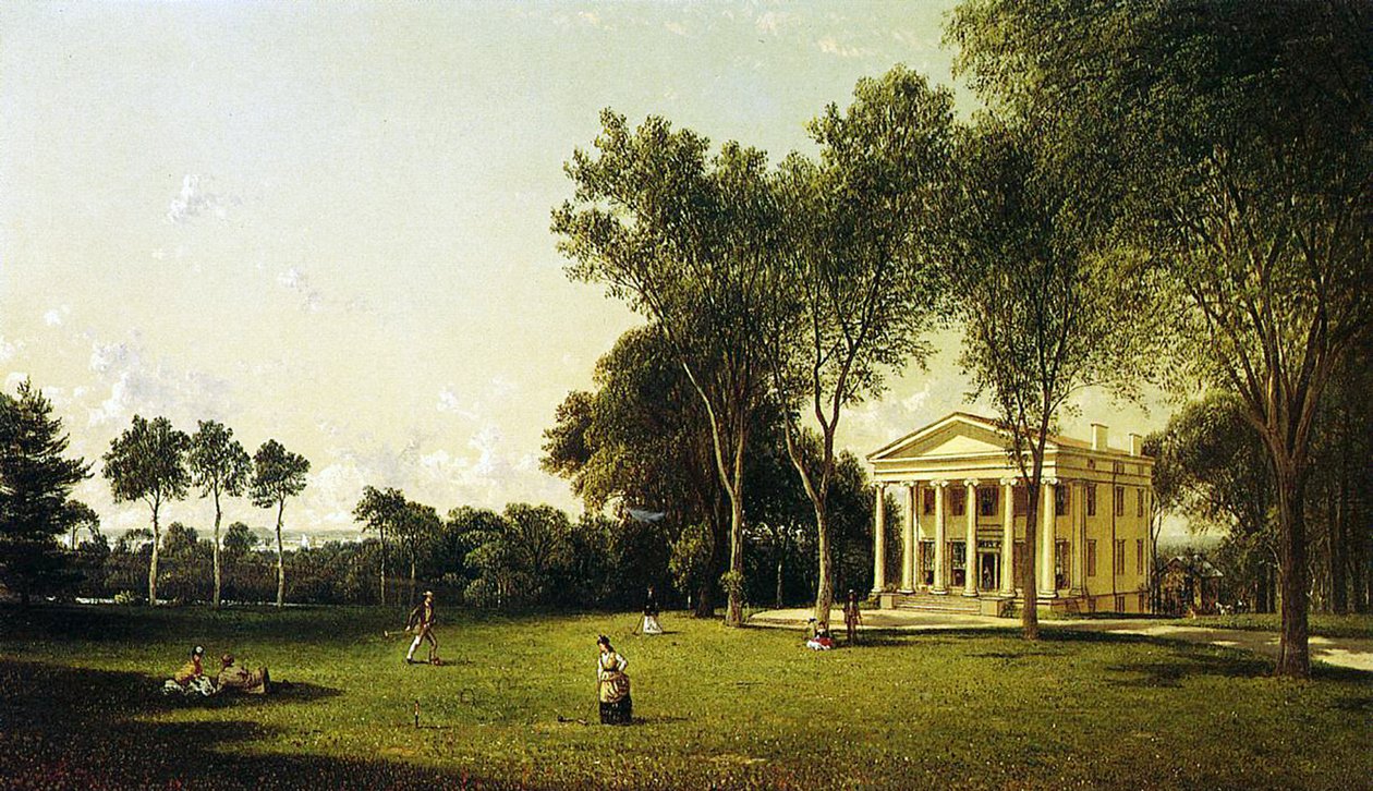 Et spil kroket, 1873 af David Johnson