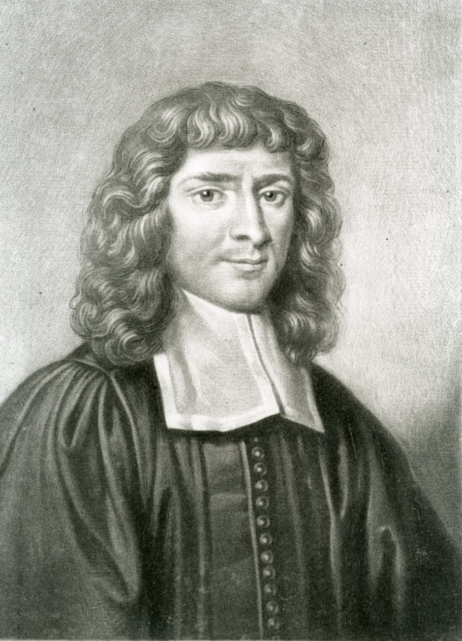Portræt af Dr. Isaac Barrow (1630-77) indgraveret af Richard Earlom (1743-1822) fra 