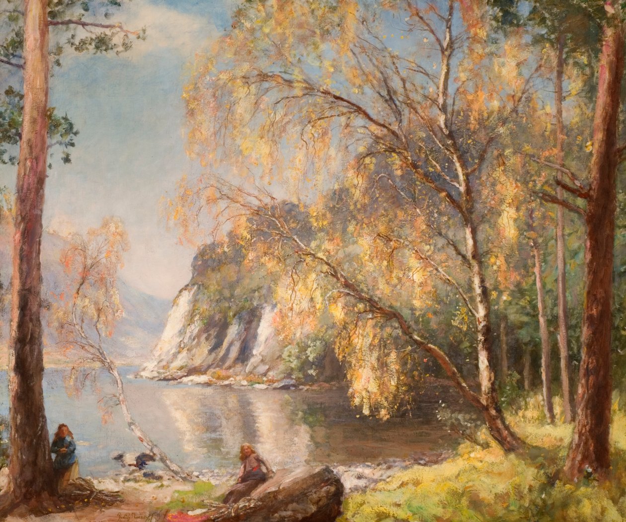 Ullswater, sølv og guld, 1917 af David Murray